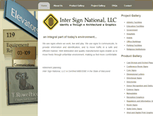 Tablet Screenshot of intersignnational.com